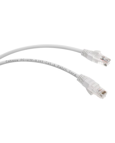 PC-UTP-RJ45-Cat.6-5m-WH (8674c), белый. Патч-корд медный. CABEUS в Кирове