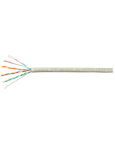 UTP-4P-Cat.5e-SOLID-LSZH-GY-LIGHT-100 (9996c-5). Кабель «витая пара» (LAN) для структурированных систем связи. CABEUS в Кирове