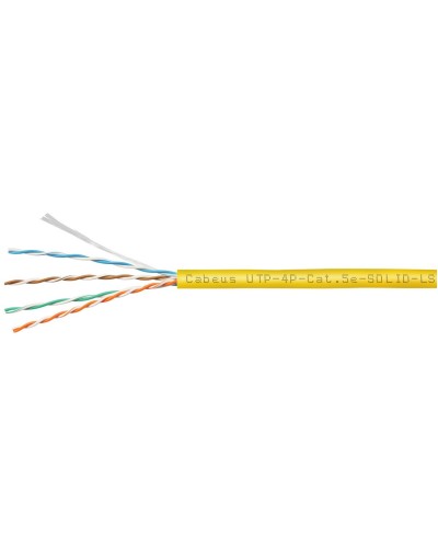UTP-4P-Cat.5e-SOLID-LSZH-YL (9780c). Кабель «витая пара» (LAN) для структурированных систем связи. CABEUS в Кирове