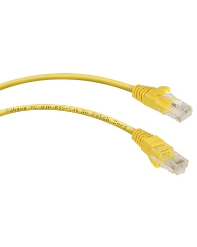 PC-UTP-RJ45-Cat.5e-1m-YL (7673c), желтый. Патч-корд медный. CABEUS в Кирове