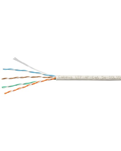 UTP-4P-Cat.5e-SOLID-LSZH-WH-100 (9782c-5). Кабель «витая пара» (LAN) для структурированных систем связи. CABEUS в Кирове
