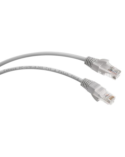 PC-UTP-RJ45-Cat.6-1m (7267c), серый. Патч-корд медный. CABEUS в Кирове