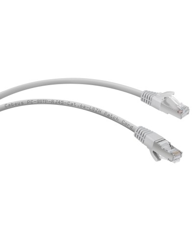 PC-SSTP-RJ45-Cat.6a-1m-LSZH (7901c), серый. Патч-корд медный. CABEUS в Кирове