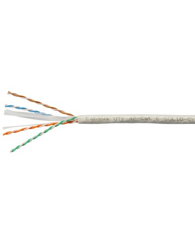 UTP-4P-Cat.6-SOLID-LSLTx-GY-100 (11143c-5). Кабель «витая пара» (LAN) для структурированных систем связи. CABEUS в Кирове