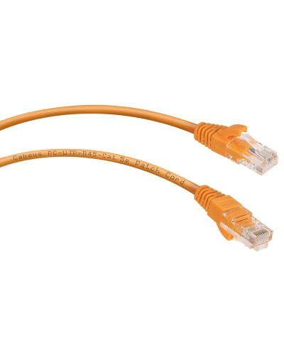 PC-UTP-RJ45-Cat.5e-0.5m-OR-LSZH (9520c), оранжевый. Патч-корд медный. CABEUS в Кирове