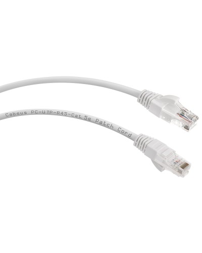 PC-UTP-RJ45-Cat.5e-1m-WH (7672c), белый. Патч-корд медный. CABEUS в Кирове