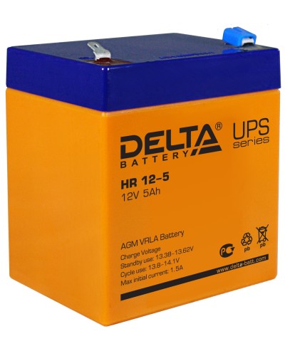 Delta HR 12-5. Аккумулятор герметичный свинцово-кислотный. Delta в Кирове