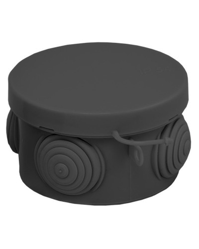 КМР-040-038 с крышкой (65х40) чёрная IP54 (plc-kmr-040-038-b). Коробка распределительная. EKF в Кирове