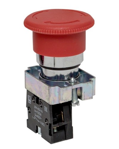 BS542 поворотная красная грибок NC (xb2-bs542). Кнопка поворотная красная грибок. EKF в Кирове