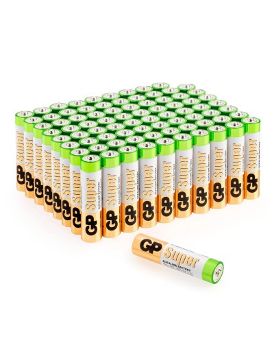 GP Super Alkaline 24A AAA (GP 24A-2CRVS80), упак. 80 шт.. Алкалиновые батарейки. GP Batteries в Кирове