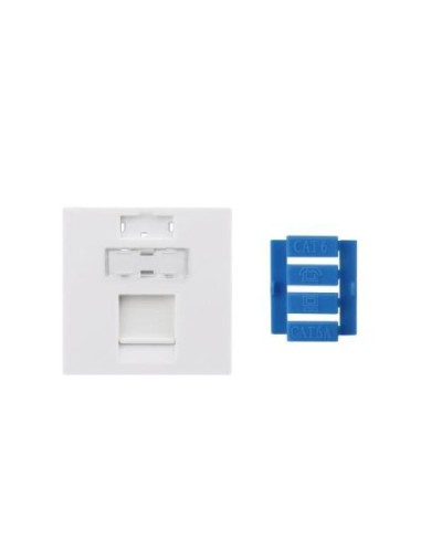 SIP3-1K-M45-45. Вставка 45x45 для 1 модуля Keystone Jack, со шторкой. Hyperline в Кирове