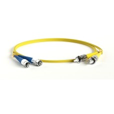 FC-D2-9-FC/UR-ST/UR-H-1M-LSZH-YL. Патч-корд волоконно-оптический ST-FC. Hyperline