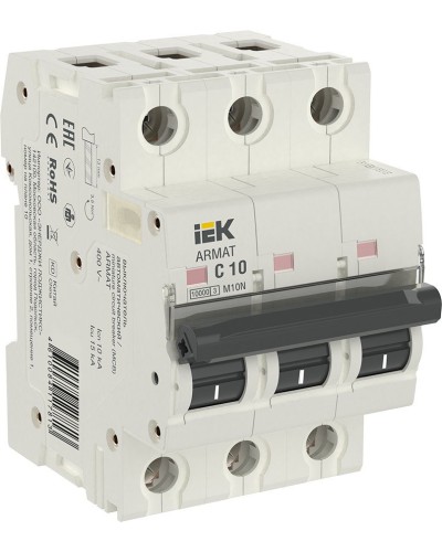 M10N 3P C 10А 10кА ARMAT (AR-M10N-3-C010). Автоматический выключатель. IEK в Кирове