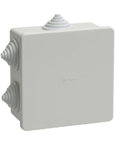 Коробка распаячная КМ41235 85х85х40 открытой проводки IP44 6 гермовводов серая (UKO11-085-085-040-K41-44). Коробка распаячная безгалогенная (HF). IEK в Кирове