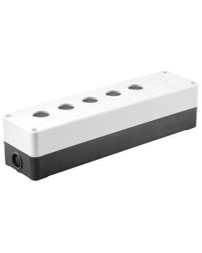 Корпус КП105(6) для кнопок 5(6) мест белый (BKP10-6-K01). Корпус для кнопочных постов. IEK в Кирове