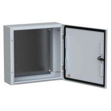 ЩМП-40.40.15 УХЛ1 IP66 400х400х150 TITAN 5 (TI5-10-N-040-040-015-66). Шкаф металлический с монтажной платой. IEK