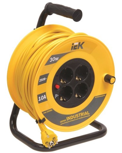УК40 4 места, 40м (WKP15-16-04-40). Удлинитель на катушке Industrial. IEK в Кирове