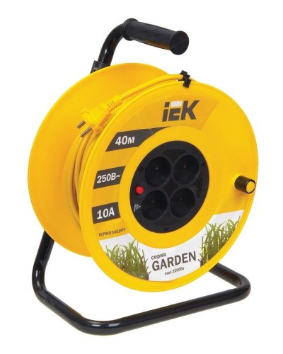 УК40 4 места, 40м (WKP23-10-04-40). Удлинитель на катушке Garden. IEK в Кирове