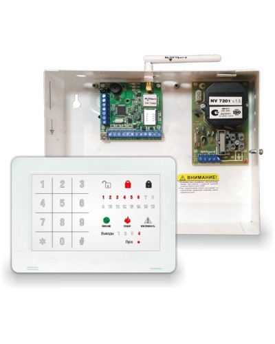 NV 1010c/8524. Устройство оконечное объектовое приемно-контрольное c GSM коммуникатором. NAVIgard в Кирове