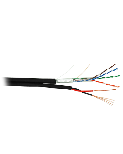 F/UTP 4pair, Cat5e, Out, PVC+PWR (EC-UF004-5E-PC050-PE-BK). Кабель «витая пара» (LAN) для структурированных систем связи. NETLAN в Кирове