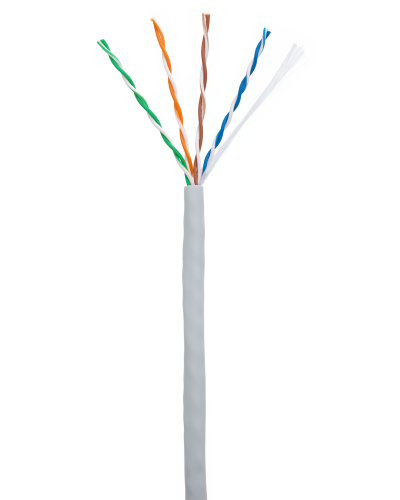 U/UTP 4pair, Cat5e, In, PVC (EC-UU004-5E-PVC-GY-1). Кабель «витая пара» (LAN) для структурированных систем связи. NETLAN в Кирове