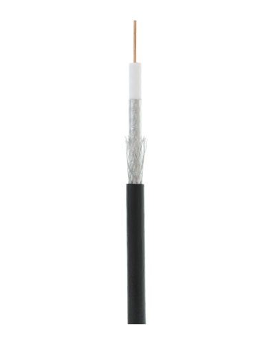 RG-6 CCS, Out, PE (EC-C2-32123B-BK-3). Кабель коаксиальный омедненный. NETLAN в Кирове
