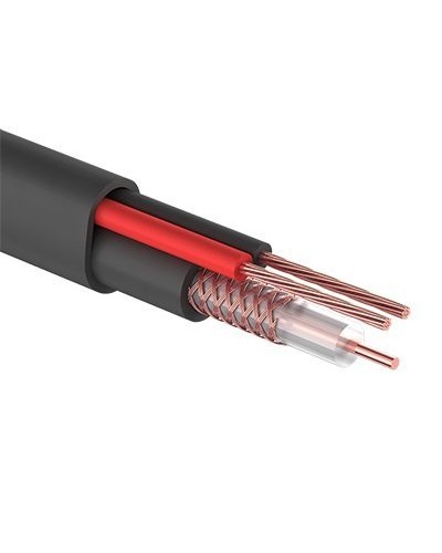 КВК-П-2+2x0,50 мм² (Cu/CCA) черный PROconnect (01-4215). Кабель комбинированный для систем видеонаблюдения. PROCONNECT в Кирове