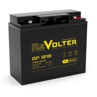 Revolter GP 1218. Аккумулятор автомобильный герметичный свинцово-кислотный. Revolter