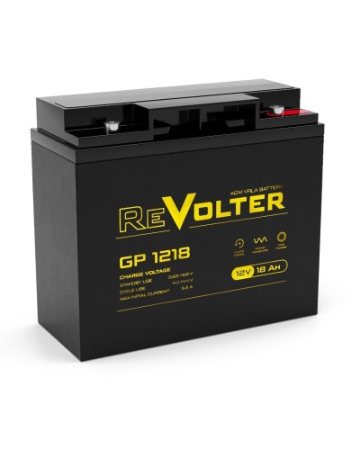 Revolter GP 1218. Аккумулятор автомобильный герметичный свинцово-кислотный. Revolter в Кирове