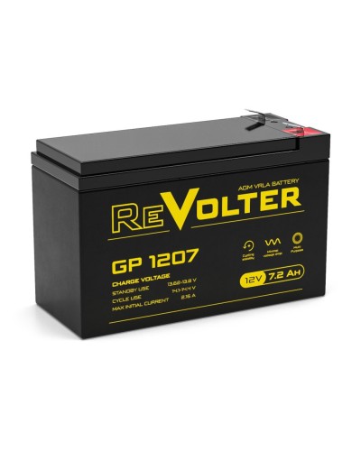 Revolter GP 1207. Аккумулятор автомобильный герметичный свинцово-кислотный. Revolter в Кирове