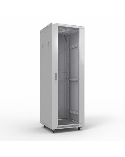 Шкаф телекоммуникационный 19 напольный 42U 600х800 мм, передняя дверь стекло, задняя дверь металл, RAL 7035 (состоит из 3 частей) (04-2306). Шкаф телекоммуникационный 19 напольный 42U. Rexant в Кирове