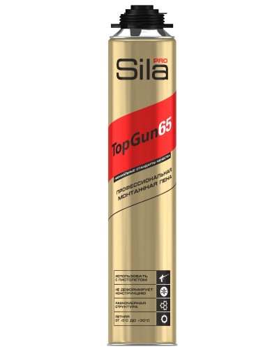Пена монтажная Sila Pro TopGun 65, 875 мл. Пена монтажная. Sila в Кирове