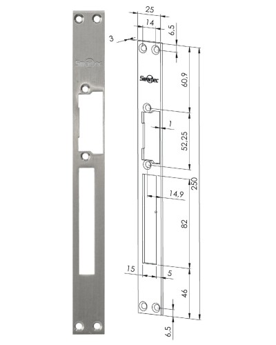 ST-SL502SP. Запорная планка длинная. Smartec в Кирове