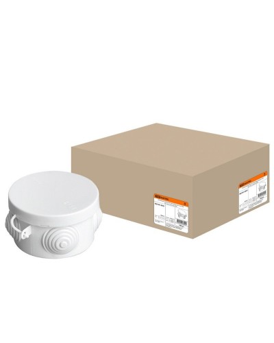 Коробка ОП D65х40мм, крышка, IP54, 4вх. (SQ1401-0501). Распаячная коробка. TDM ЕLECTRIC в Кирове