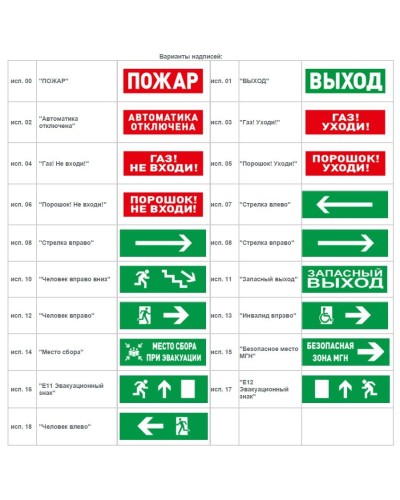 С2000-ОСТ исп.11 Запасный выход. Оповещатель световой адресный. Болид в Кирове