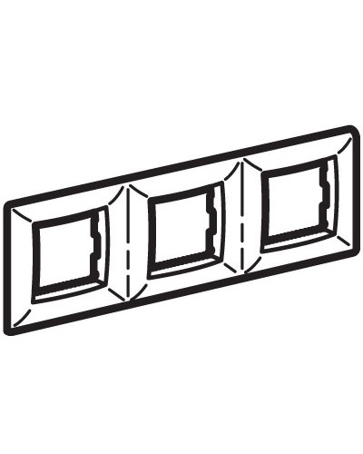 Рамка на 2+2+2 модуля (трехместная), слон. кость (75013O): Рамка трехместная, Brava в Кирове