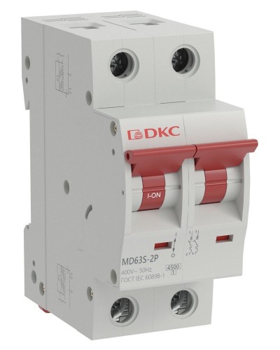 YON max MD63S 2P 16А 4,5кА C (MD63S-2PC16). Автоматический выключатель. ДКС в Кирове