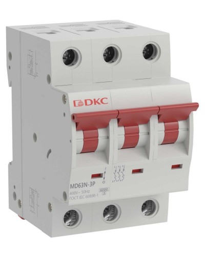 YON max MD63N 3P 25А 6кА C (MD63N-3PC25). Автоматический выключатель. ДКС в Кирове