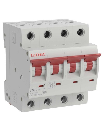 YON max MD63N 4P 20А 6кА C (MD63N-4PC20). Автоматический выключатель. ДКС в Кирове