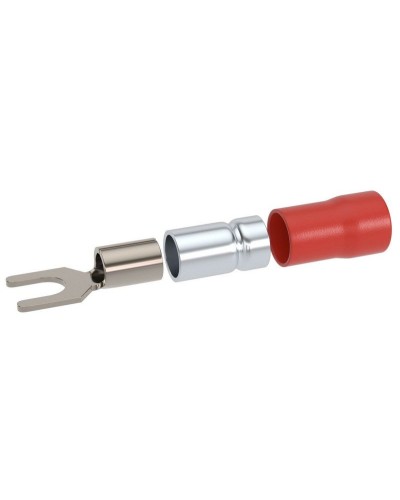 Наконечник вилочный НВИ 0,25-1,5 М6 (D6,4мм) (100 шт) (2A16P-DS-PVC). Наконечник вилочный с изолированным фланцем ПВХ, двойная гильза. ДКС в Кирове