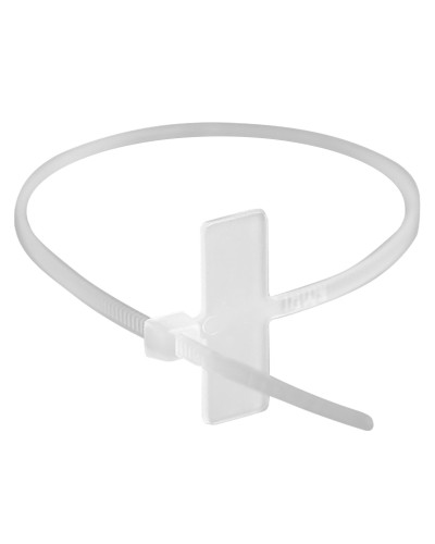 Хомут 2,5x110 белый (100шт) (252110SR-M): Хомут маркировочный, горизонтальная табличка под замком 20x9 в Кирове