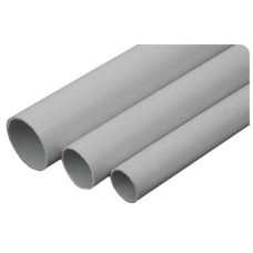 Труба ПВХ жесткая легкая D40, серая (30040): Труба жесткая