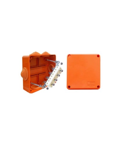 Коробка JBS100 100х100х55, 6 вых., 5P (0,15…4мм²) (43227HF). Коробка монтажная, огнестойкая, без галогена. Экопласт в Кирове