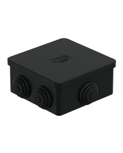 Коробка JBS080 85х85х50, 6 вых., IP44, чёрная (44066BL-1). Коробка монтажная. Экопласт в Кирове