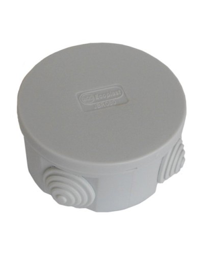 Коробка JBR080 D=80х40, 4 вых. IP44, серая (44005HF). Коробка монтажная, без галогена. Экопласт в Кирове