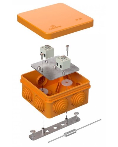Коробка огнестойкая 80х80х40 (40-0210-FR2.5-4-П). Коробка огнестойкая для открытой установки. Промрукав в Кирове