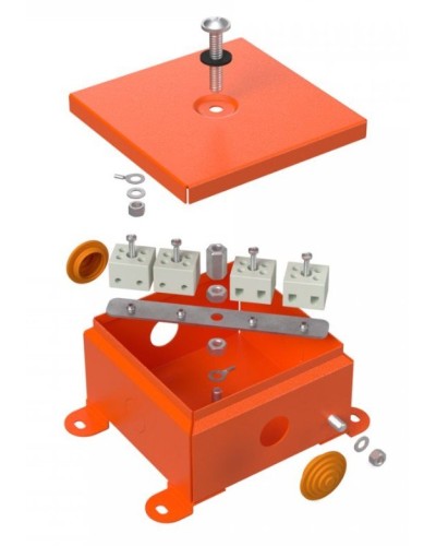 Коробка огнестойкая 110х110х65 (70-0360-FR6.0-8). Коробка огнестойкая для открытой установки. Промрукав в Кирове