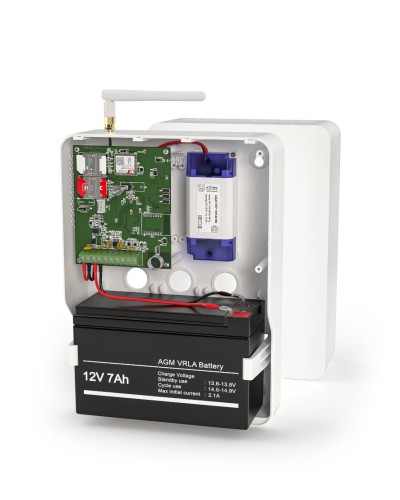 Контакт GSM-14А v.3 (в корпусе под АКБ 1,2-7 Ач с БРП 12V 1А). Панель охранная радиоканальная. Ритм в Кирове